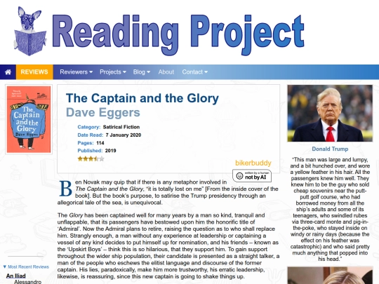 BookReviews/TheCaptainAndTheGlory_DaveEggers screenshot