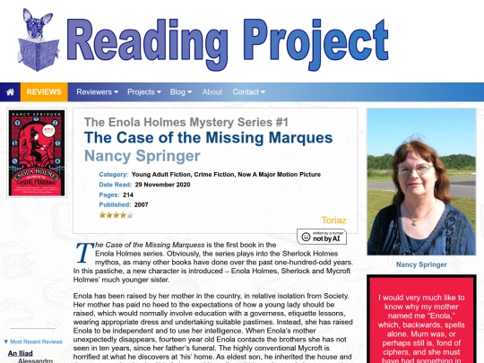 BookReviews/TheCaseOfTheMissingMarques_NancySpringer screenshot