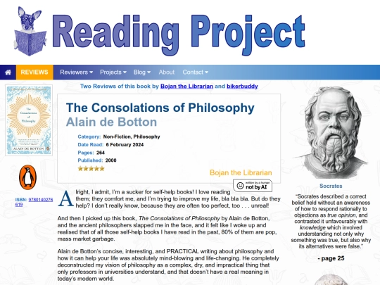 BookReviews/TheConsolationsOfPhilosophy_AlainDeBotton screenshot