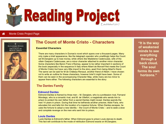 BookReviews/TheCountOfMonteCristo/TheCountOfMonteCristo-Character screenshot