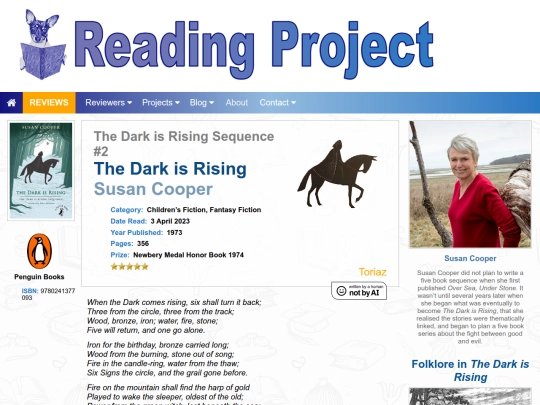 BookReviews/TheDarkIsRising_SusanCooper screenshot