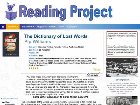 BookReviews/TheDictionaryOfLostWords_PipWilliams screenshot