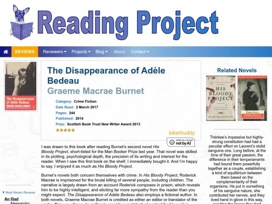 BookReviews/TheDisappearanceOfAdeleBedeau_GraemeMacraeBurnet screenshot