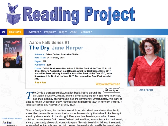 BookReviews/TheDry_JaneHarper screenshot