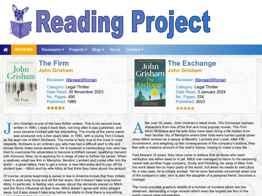 BookReviews/TheFirm-TheExchange_JohnGrisham screenshot