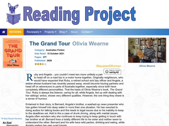 BookReviews/TheGrandTour_OliviaWearne screenshot