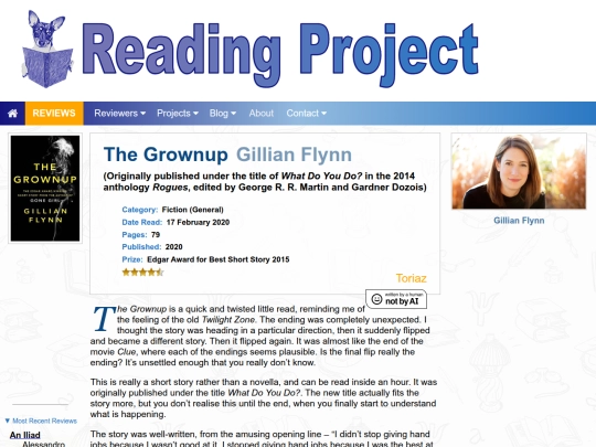 BookReviews/TheGrownup_GillianFlynn screenshot