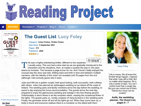 BookReviews/TheGuestList_LucyFoley screenshot
