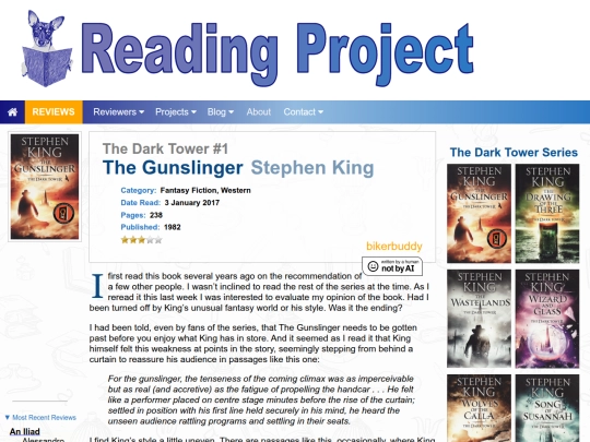 BookReviews/TheGunslinger_StephenKing screenshot