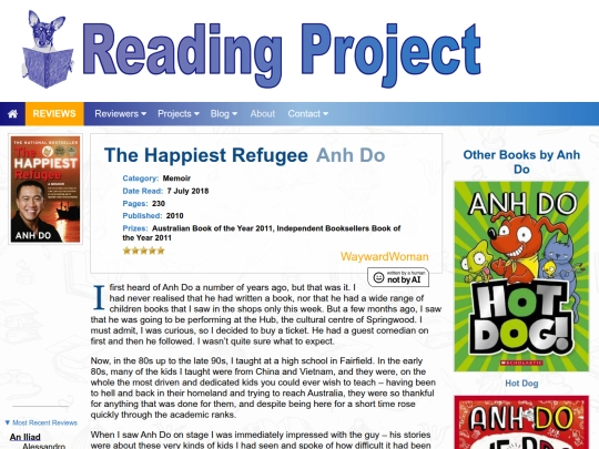 BookReviews/TheHappiestRefugee_AnhDo screenshot