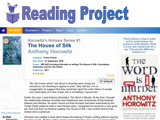 BookReviews/TheHouseOfSilk_AnthonyHorowitz screenshot