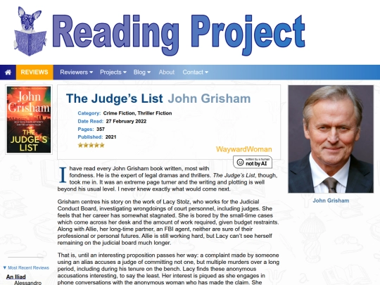 BookReviews/TheJudgesList_JohnGrisham screenshot