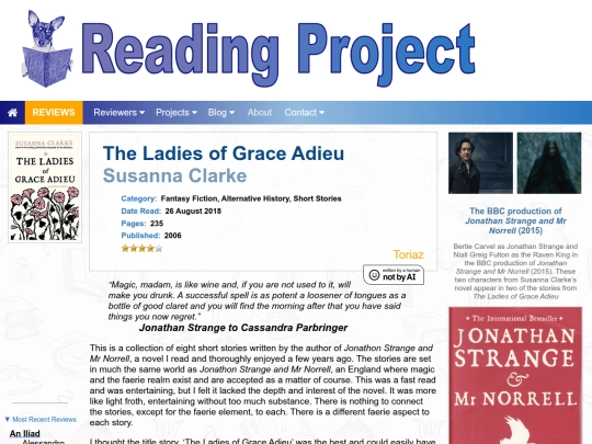 BookReviews/TheLadiesOfGraceAdieu_SusannaClarke screenshot