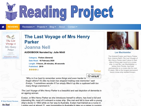 BookReviews/TheLastVoyageOfMrsHenryParker_JoannaNell screenshot
