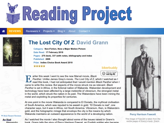 BookReviews/TheLostCityOfZ_DavidGrann screenshot