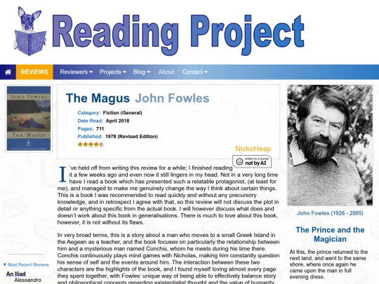 BookReviews/TheMagus_JohnFowles screenshot