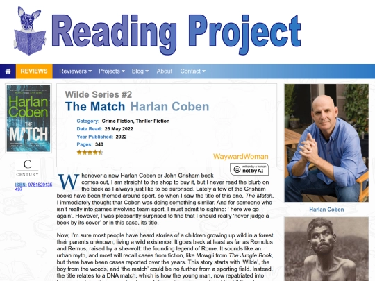 BookReviews/TheMatch_HarlanCoben screenshot