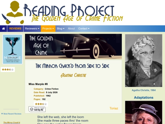BookReviews/TheMirrorCrackdFromSideToSide_AgathaChristie screenshot