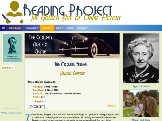 BookReviews/TheMovingFinger_AgathaChristie screenshot
