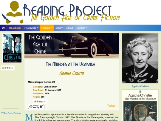 BookReviews/TheMurderAtTheVicarage_AgathaChristie screenshot