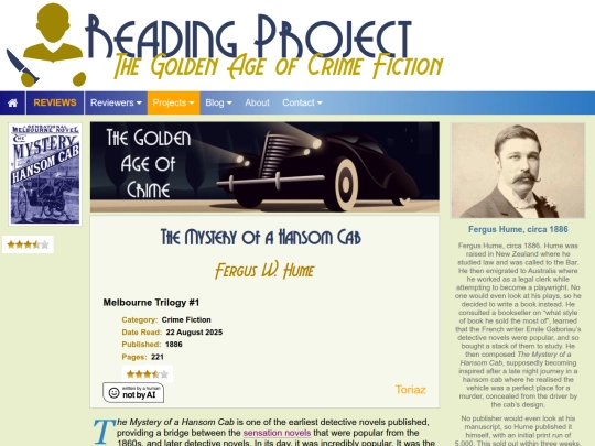 BookReviews/TheMysteryOfAHansomCab_FergusWHume screenshot