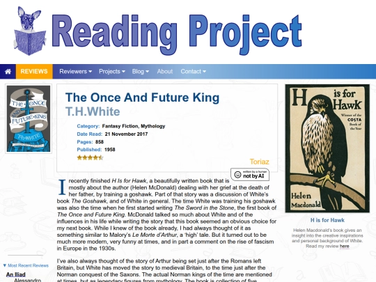 BookReviews/TheOnceAndFutureKing_THWhite screenshot