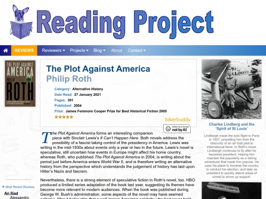 BookReviews/ThePlotAgainstAmerica_PhilipRoth screenshot