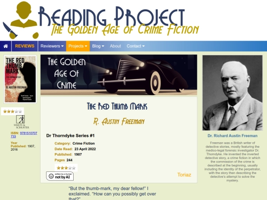 BookReviews/TheRedThumbMark_RAustinFreeman screenshot