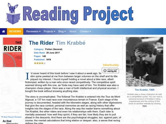 BookReviews/TheRider_TimKrabbe screenshot