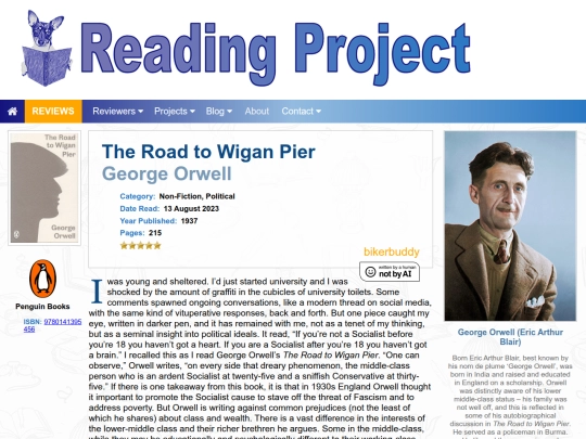 BookReviews/TheRoadToWiganPier_GeorgeOrwell screenshot