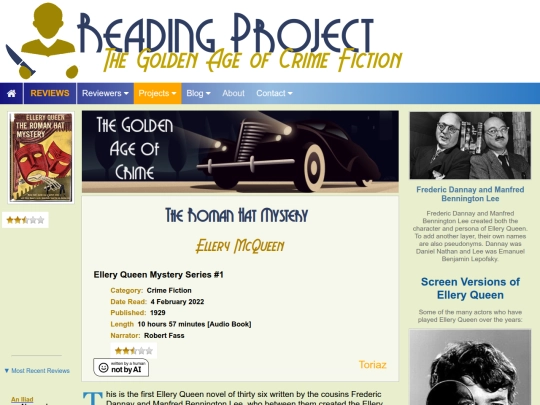 BookReviews/TheRomanHatMystery_ElleryQueen screenshot