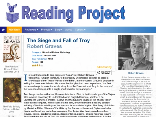 BookReviews/TheSiegeAndFallOfTroy_RobertGraves screenshot