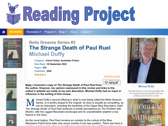 BookReviews/TheStrangeDeathOfPaulRuel_MichaelDuffy screenshot