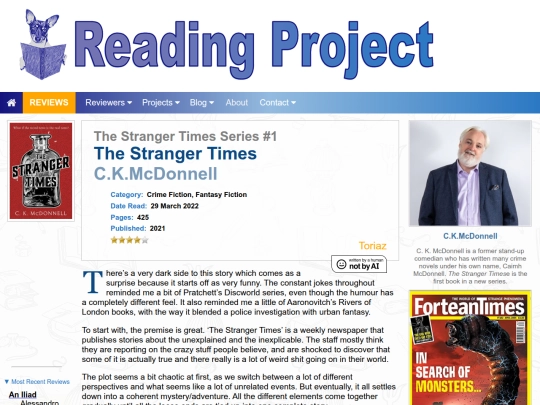 BookReviews/TheStrangerTimes_CKMcDonnell screenshot