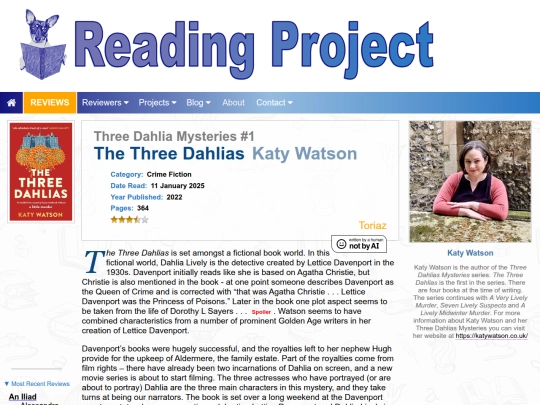 BookReviews/TheThreeDahlias_KatyWatson screenshot