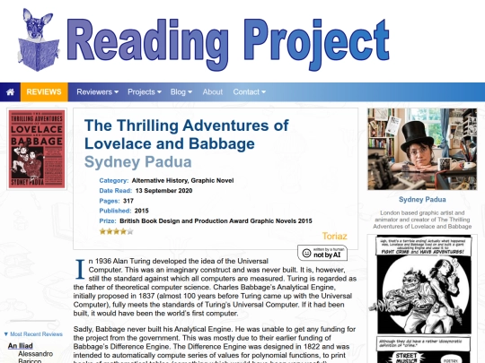 BookReviews/TheThrillingAdventuresOfLovelaceAndBabbage_SydneyPadua screenshot