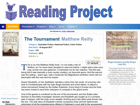 BookReviews/TheTournament_MatthewReilly screenshot
