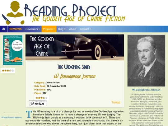 BookReviews/TheWideningStain_WBolingbrokeJohnson screenshot