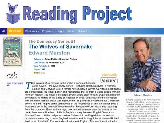 BookReviews/TheWolvesOfSavernake_EdwardMarston screenshot