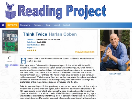 BookReviews/ThinkTwice_HarlanCoben screenshot