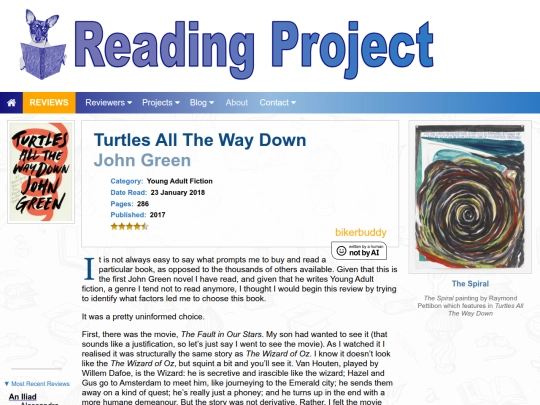 BookReviews/TurtlesAllTheWayDown_JohnGreen screenshot