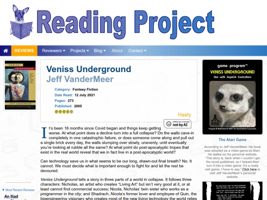BookReviews/VenissUnderground_JeffVanderMeer screenshot