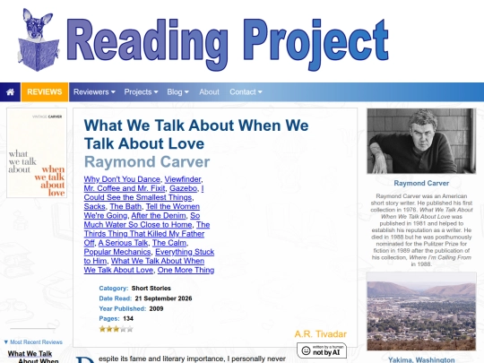 BookReviews/WhatWeTalkAboutWhenWeTalkAboutLove_RaymondCarver screenshot