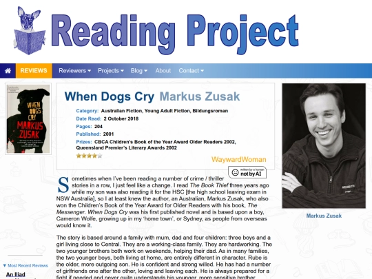 BookReviews/WhenDogsCry_MarkZusak screenshot