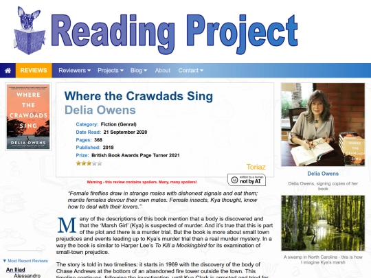 BookReviews/WhereTheCrawdadsSing_DeliaOwens screenshot
