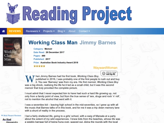 BookReviews/WorkingClassMan_JimmyBarnes screenshot