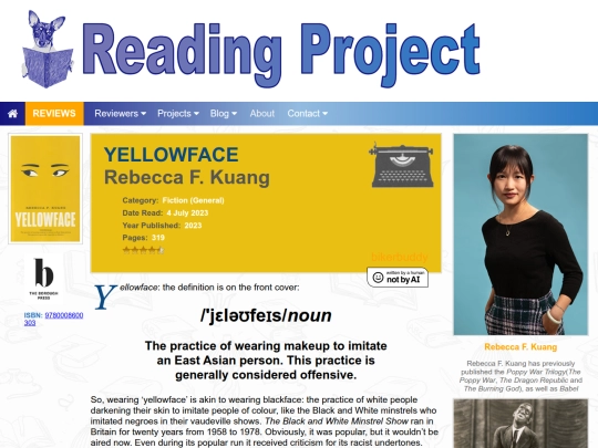 BookReviews/Yellowface_RebeccaFKuang screenshot