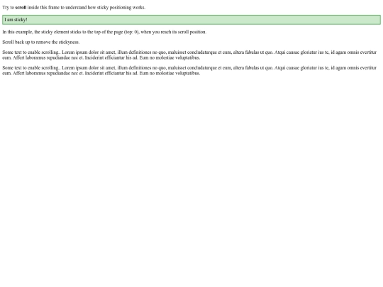 HowTo/positionSticky screenshot