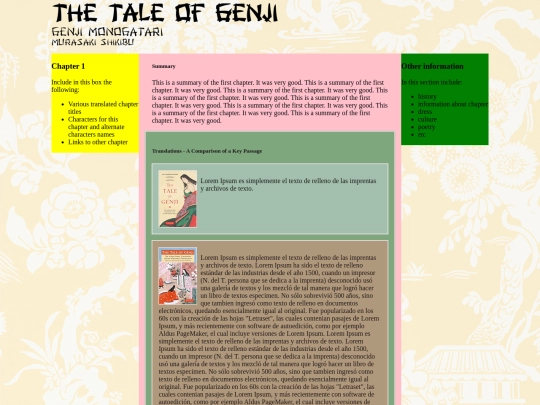 SpecialReadingProjects/Genji/GenjiSummary screenshot