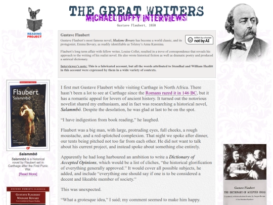 SpecialReadingProjects/GreatWriters/GustaveFlaubert/Flaubert screenshot